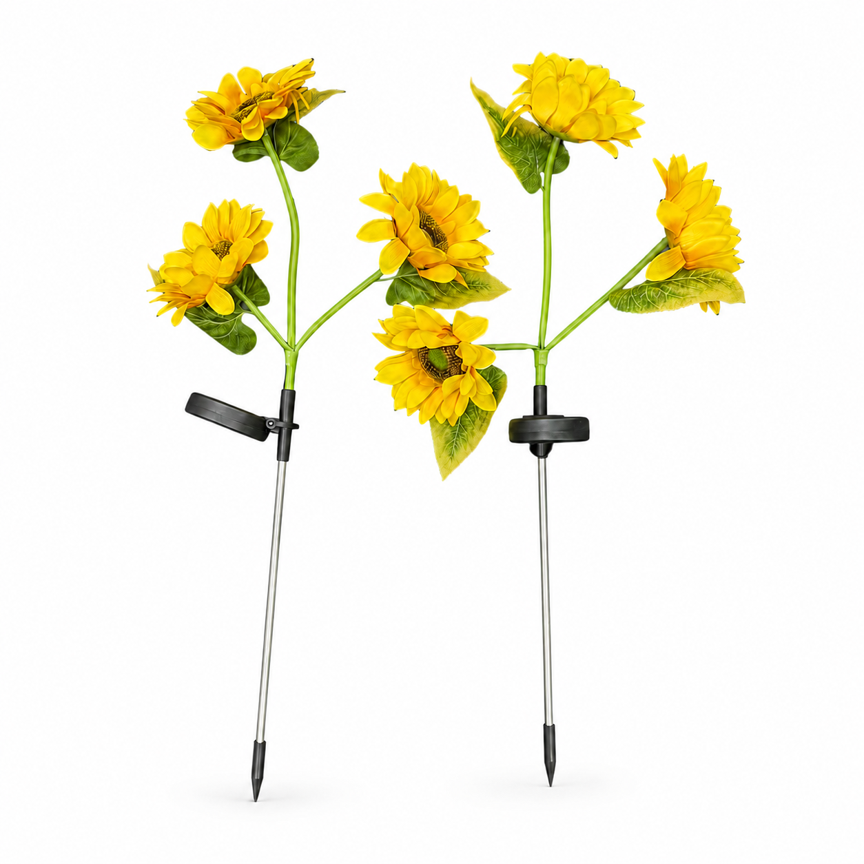 Par de Girasoles con luz integrada/solar 25/CAJA