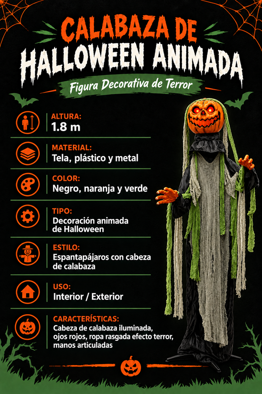 CALABAZA MOVIMIENTO HALLOWEEN