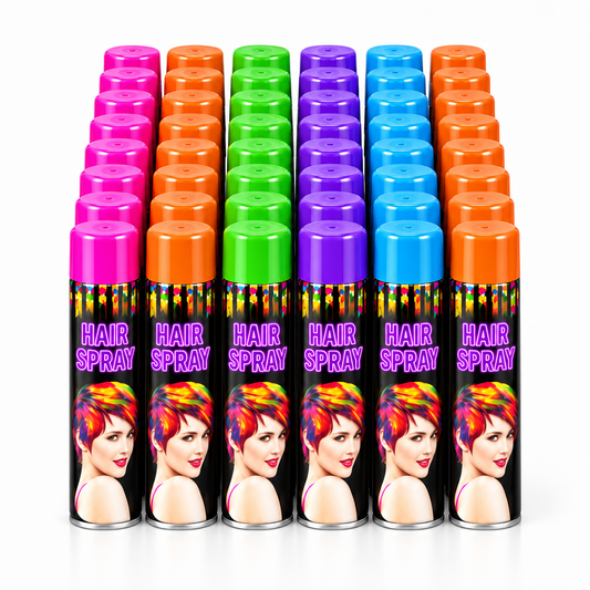Pack de 48 surtido - Aerosol de colores para fiestas