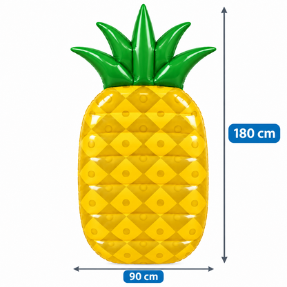 Flotador inflable de piña para alberca, 180 × 90 cm