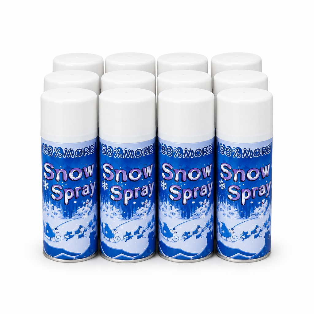 Pack de 12 - Spry navideño 250ml | Aerosol Nieve Artificial