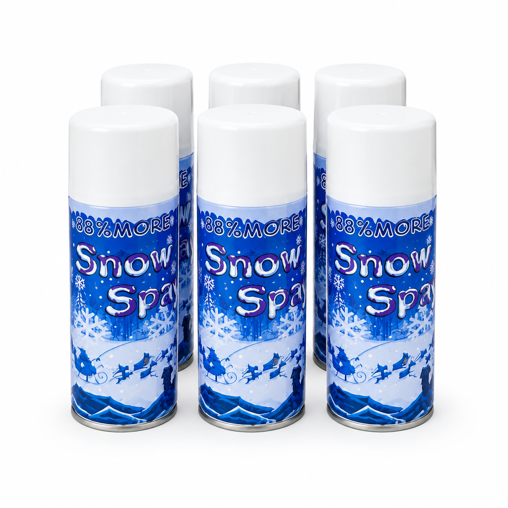 Pack de 6 - Spry navideño 250ml | Aerosol Nieve Artificial
