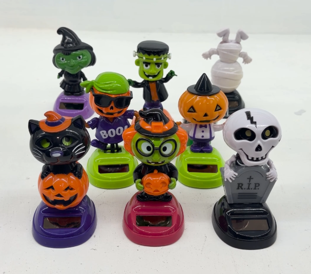 ADORNO SOLAR HALLOWEEN PAQUETE DE 4 PZ MIX BAILAN