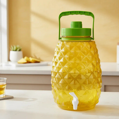 Vitrolero Dispensador De Bebidas De 15 Litros Con Llave Amarillo