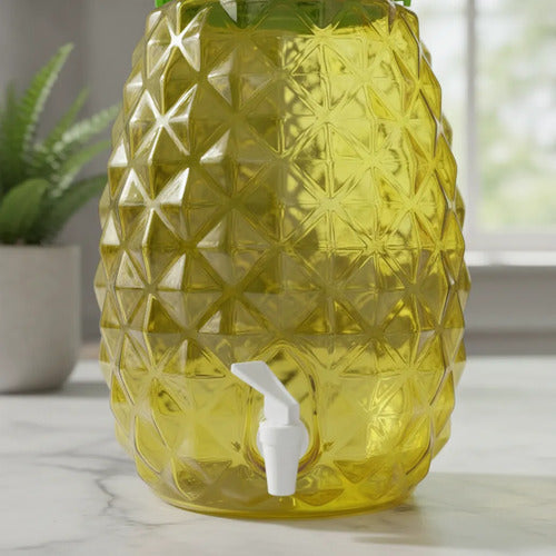Vitrolero Dispensador De Bebidas De 15 Litros Con Llave Amarillo