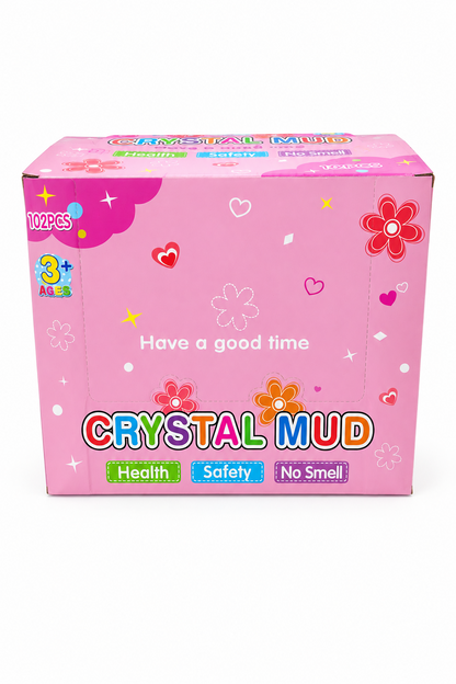 12 Pack Slimes, Crystal Mud Flowers, Colores surtidos.