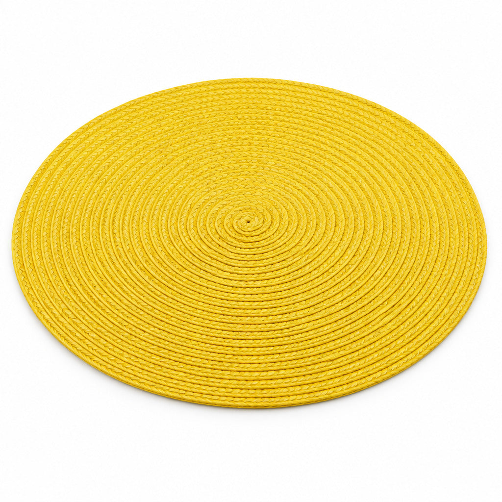 Pack de 4 surtido - Mantel individual redondo de plástico, 37 cm 7