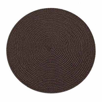 Mantel individual redondo de plástico, 37 cm