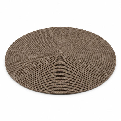 Mantel individual redondo de plástico, 37 cm