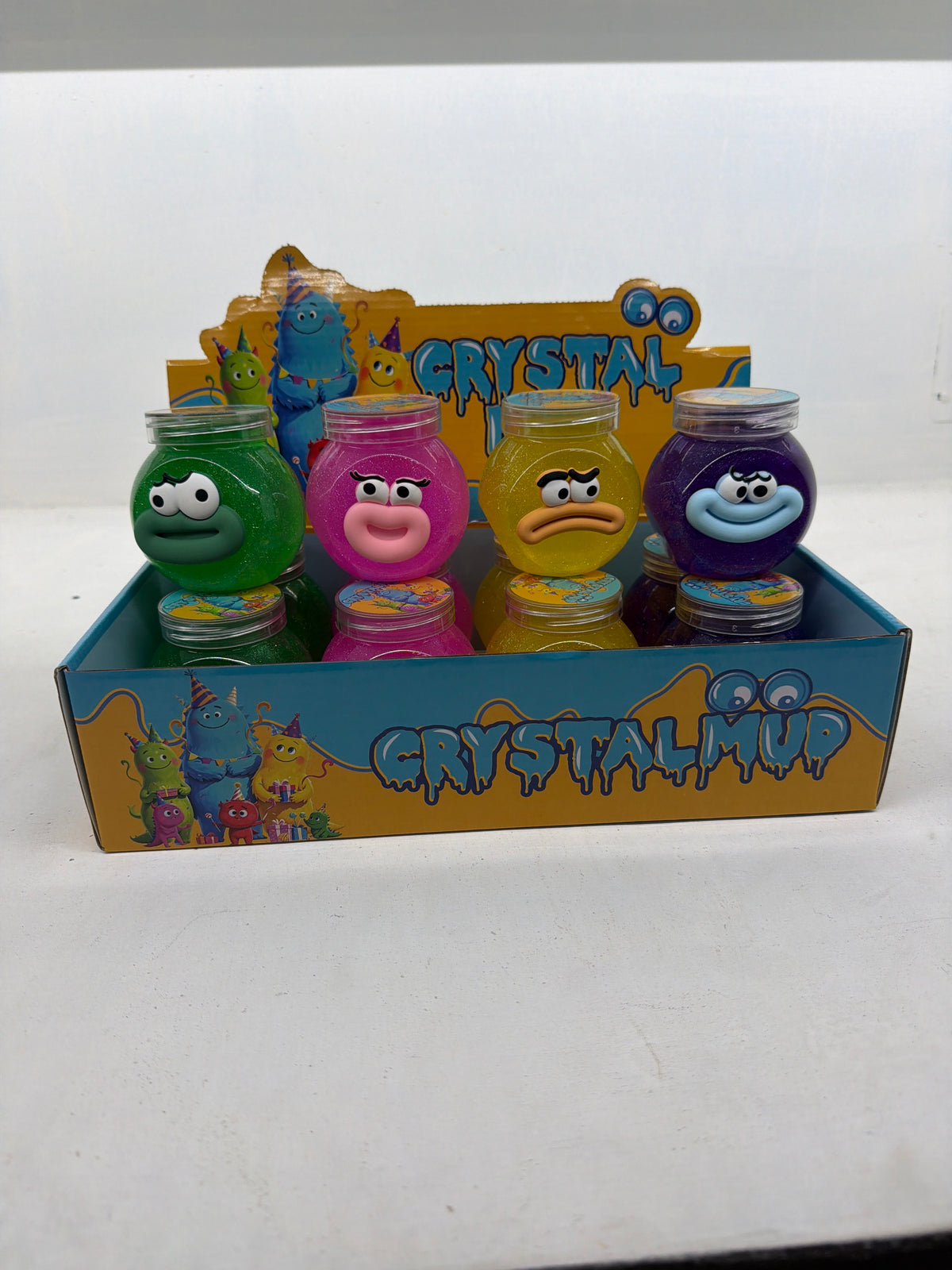 12 Pack Slimes, Crystal Mud Party, Colores surtidos,