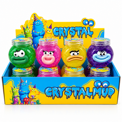 12 Pack Slimes, Crystal Mud Party, Colores surtidos,
