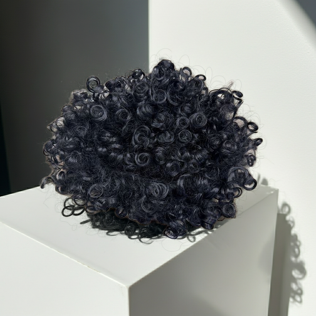 Peluca, solo negra, 100 g