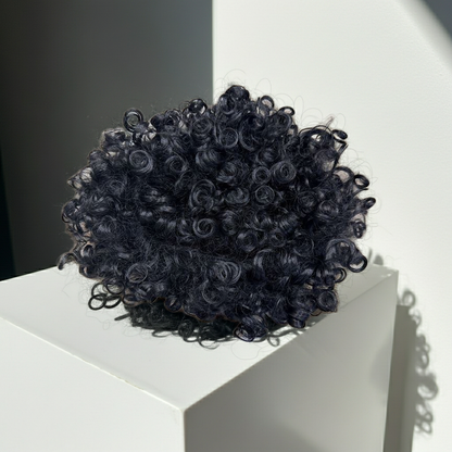 Peluca, solo negra, 100 g