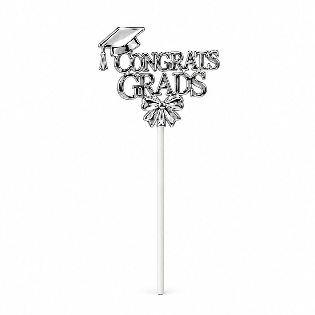 Pack de 6 - Topper para pastel de graduación Congrats Grads 5