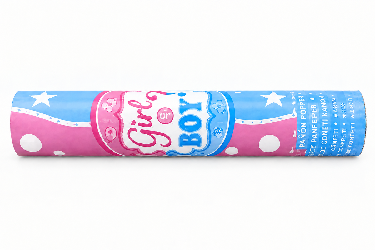 Pack de 6 - Lanzador de confeti de género, 30 cm, versión polvo 3