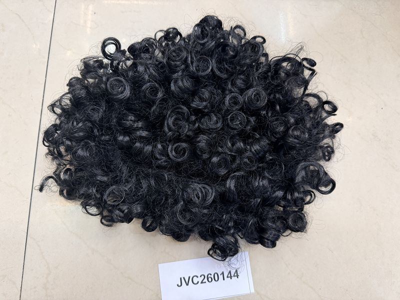 Peluca, solo negra, 100 g