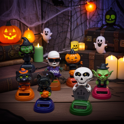 ADORNO SOLAR HALLOWEEN PAQUETE DE 4 PZ MIX BAILAN