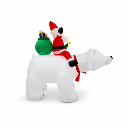 OSO CON SANTA INFLABLE C/MOVIMIENTO C/8 1