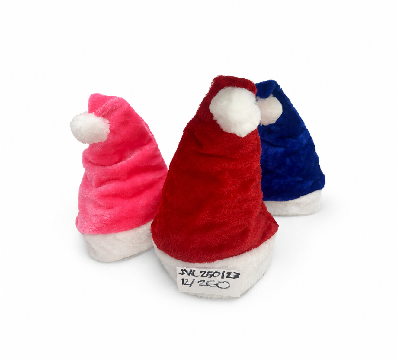 Gorro navideño peluche 12pz