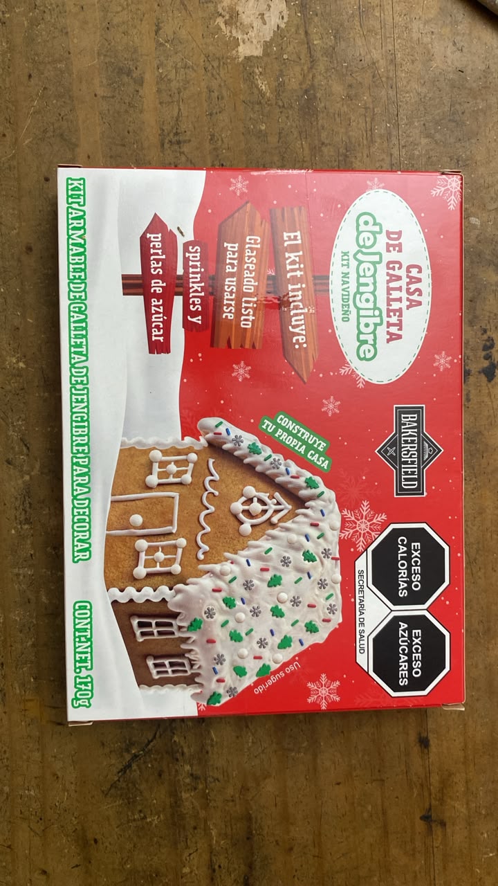 Pack de 60 - Casa de Galleta de Jengibre - Kit Navideño