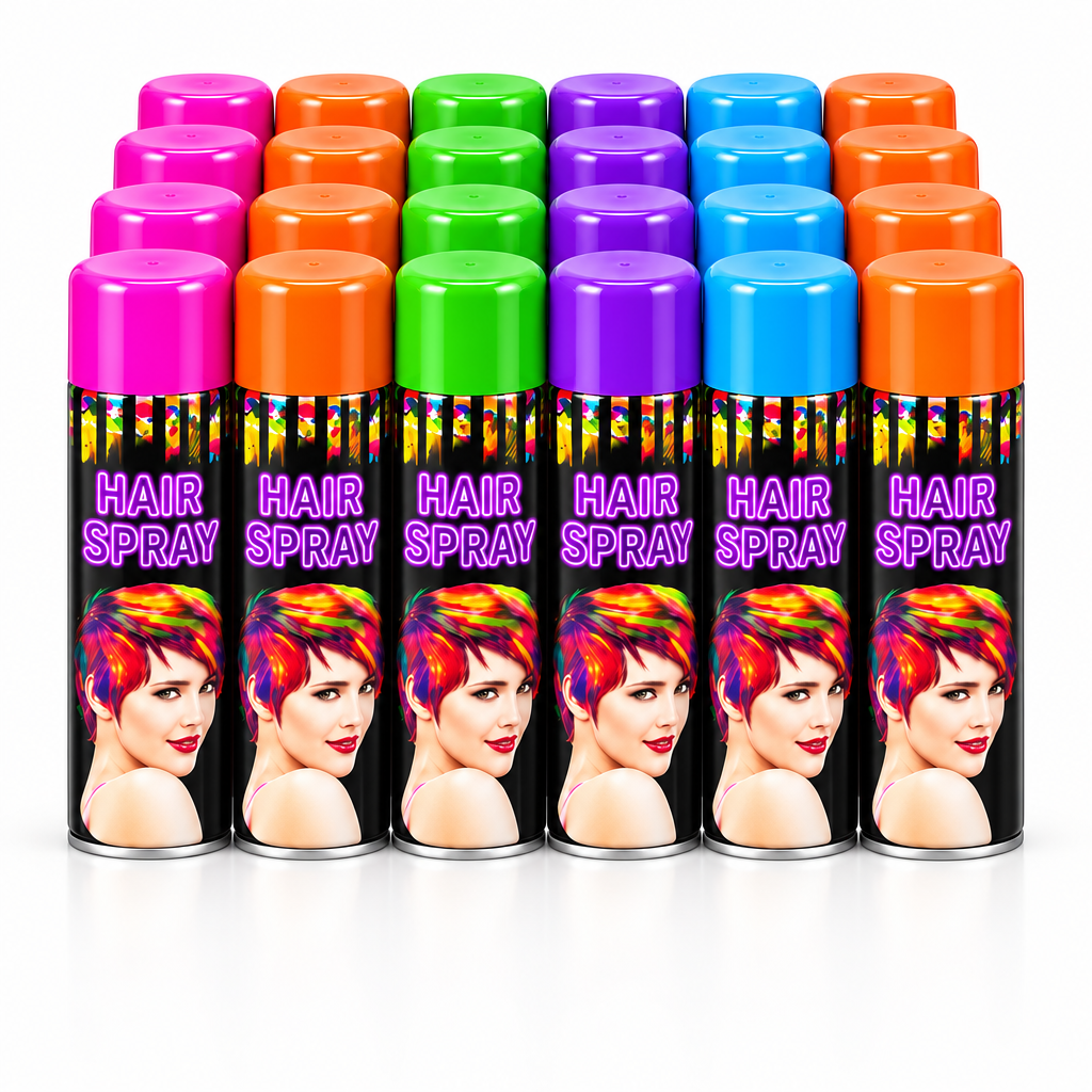 Pack de 24 surtido - Aerosol de colores para fiestas