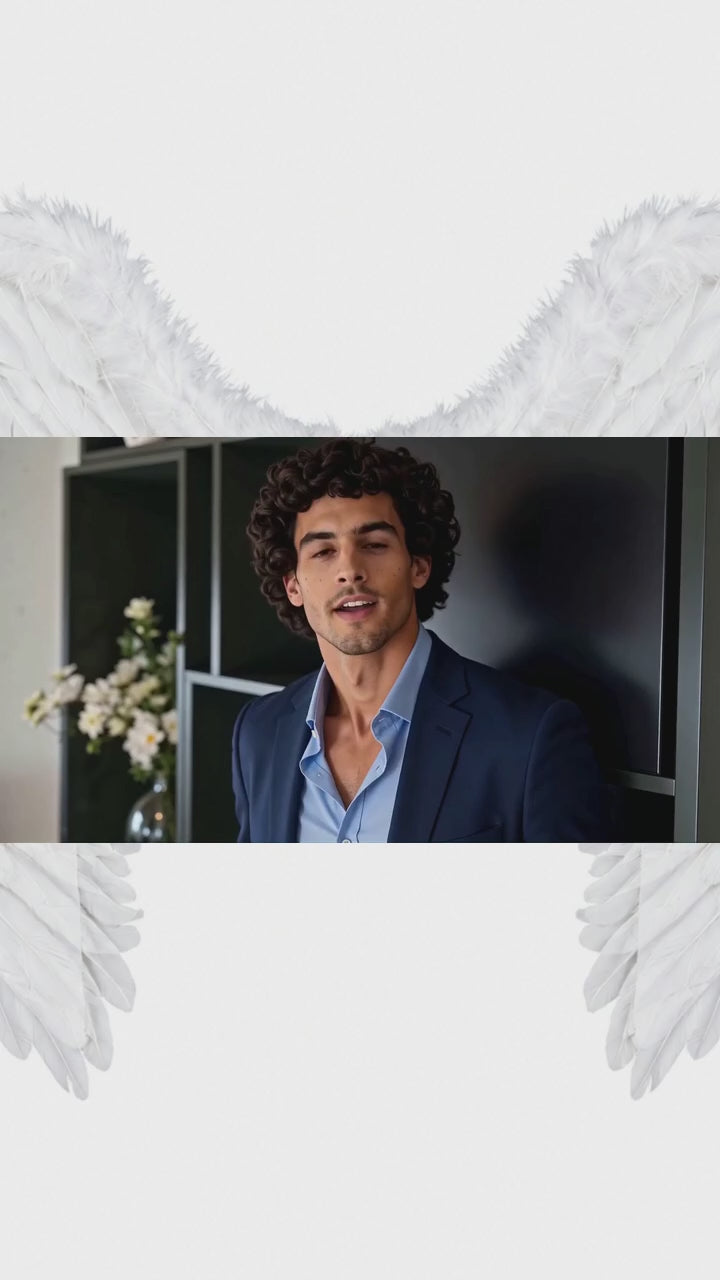 Alas de ángel 80 cm, ideal para disfraz de Halloween video 1