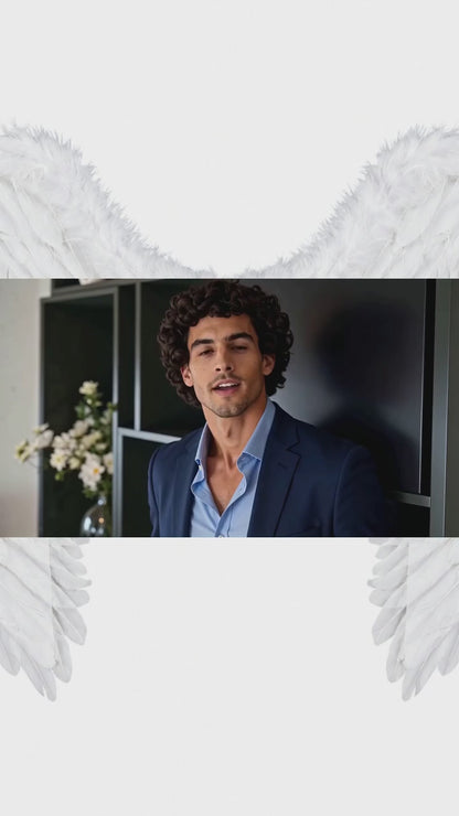 Alas de ángel 80 cm, ideal para disfraz de Halloween video 1