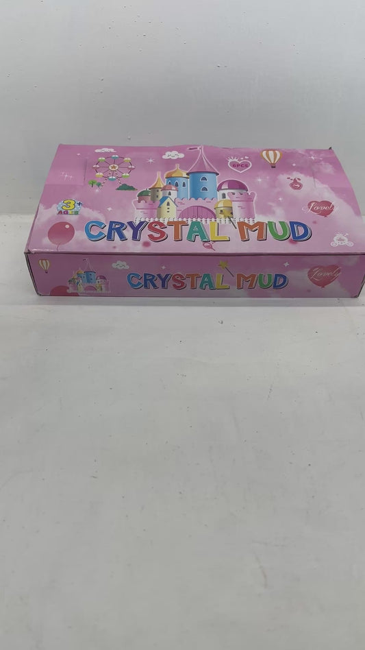 Pack de 6 Slimes, Crystal Mud Cat, Colores surtidos