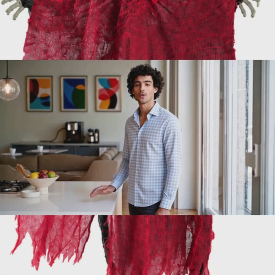 FANTASMA ROJO 90cm con Luz - Decoracion halloween video 1