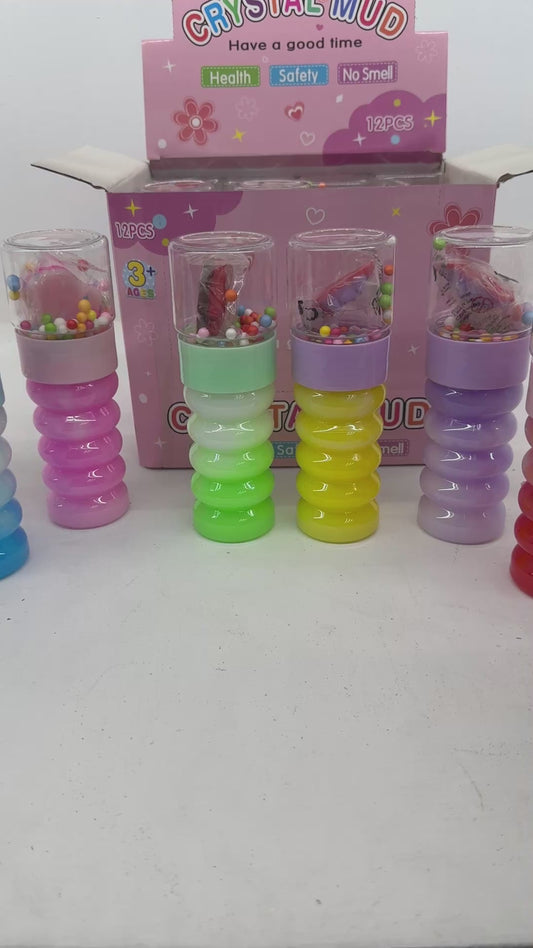 12 Pack Slimes, Crystal Mud Flowers, Colores surtidos.